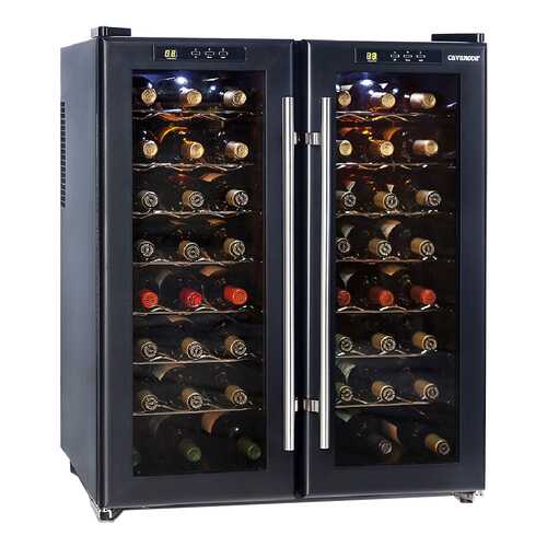 Винный шкаф Cavanova CV048-2T Черный в Miele