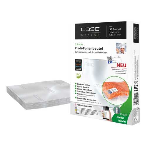 Пакеты для вакуумного упаковщика CASO 1201 в Miele