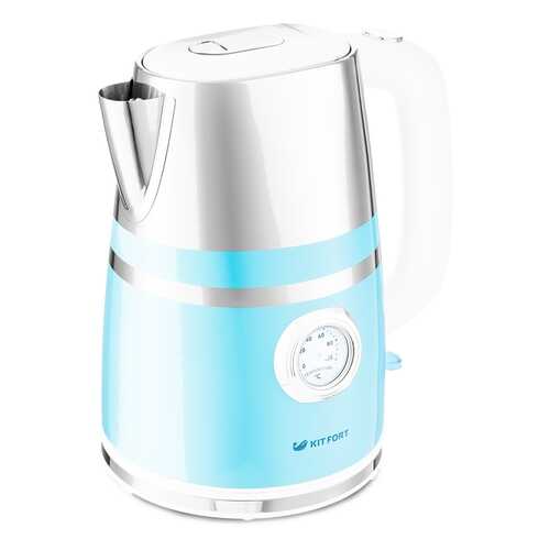 Чайник электрический Kitfort КТ-670-4 Silver/Blue в Miele