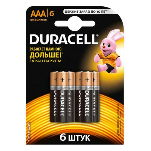 Батарейка Duracell Basic LR03 6 шт в Miele