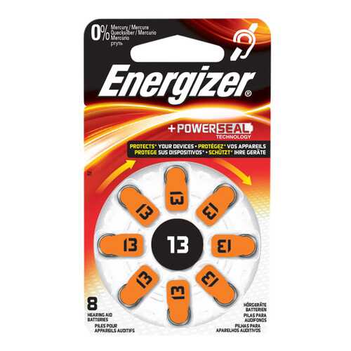 Батарейка Energizer Hearing Zinc Air 13 DP-8 8 шт в Miele