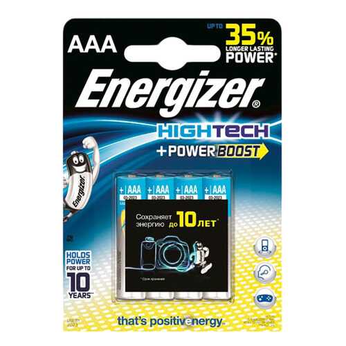 Батарейка Energizer Power Boost Tech AAA-LR03 4 шт в Miele