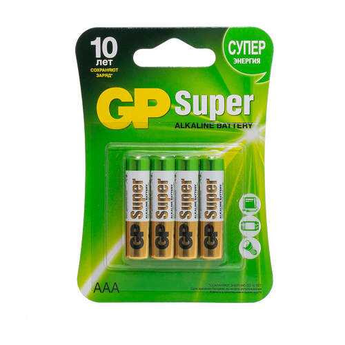 Батарейка GP Batteries Super Alkaline Battery AAA 4 шт в Miele