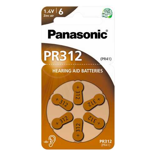 Батарейка Panasonic PR-312/6LB 6 шт в Miele