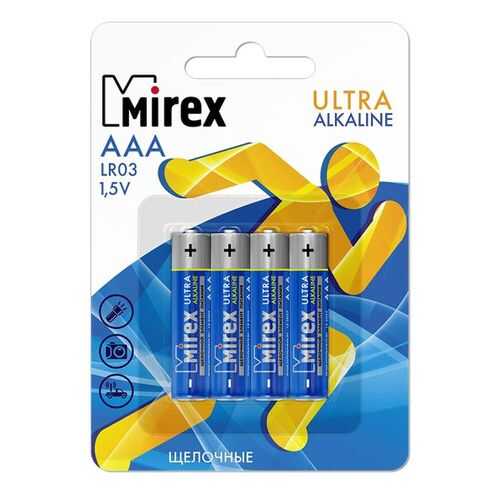 Батарейка щелочная Mirex LR03/AAA 1,5V 4 шт в Miele