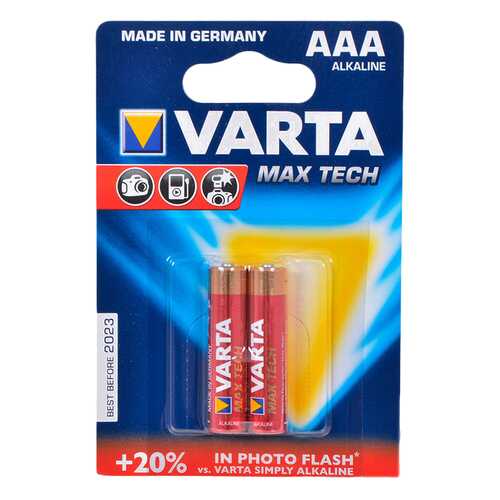 Батарейка Varta MAX Tech LR03-4BL 2 шт в Miele