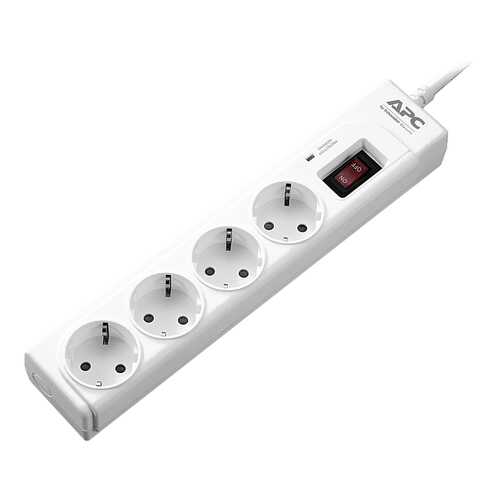 Сетевой фильтр APC P43-RS, 4 розетки, 1 м, White в Miele