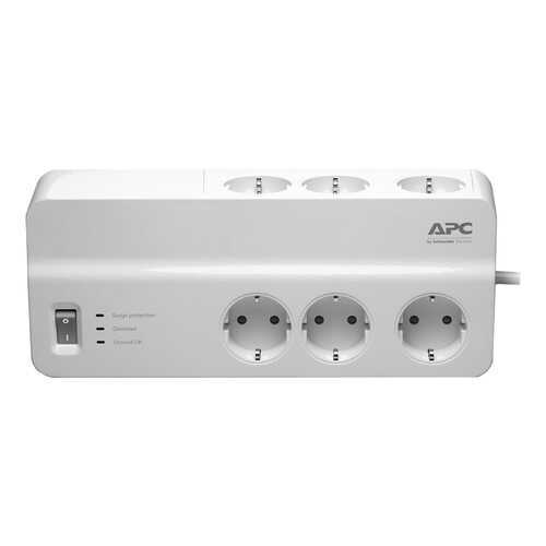 Сетевой фильтр APC PM6-RS, 6 розеток, 2 м, White в Miele