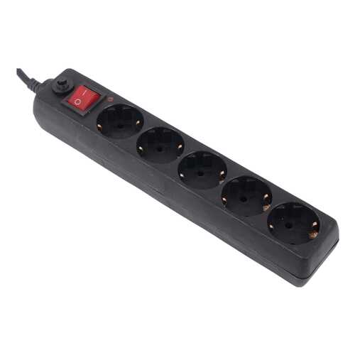 Сетевой фильтр BURO 500SH-1,8-B, 5 розеток, 1,8 м, Black в Miele
