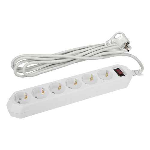 Сетевой фильтр ЭРА USF-6es-1.5m-W, 6 розеток, 3 м, White в Miele