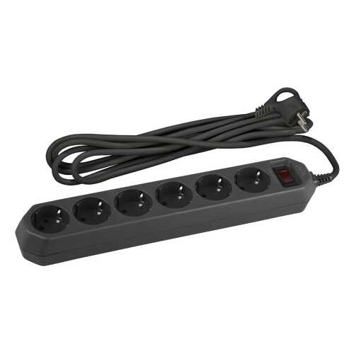 Сетевой фильтр ЭРА USF-6es-5m-B, 6 розеток, 5 м, Black в Miele