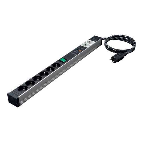 Сетевой фильтр In-Akustik AC-2502-SF8, 6 розеток, 1,5 м, Silver/Black в Miele