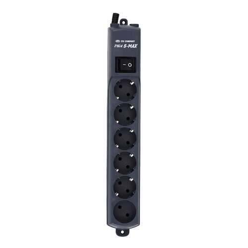 Сетевой фильтр Pilot S-Max, 6 розеток, 1,8 м, Black в Miele