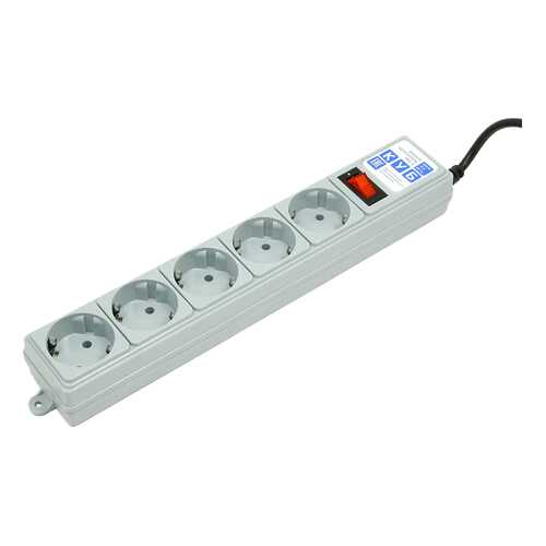 Сетевой фильтр Power Cube SPG-B-15, 5 розеток, 5 м, Grey в Miele