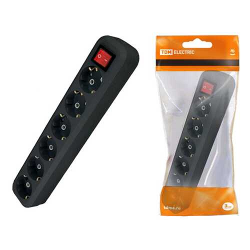 Сетевой фильтр TDM ELECTRIC СФ-06В, 6 розеток, 3 м, Black в Miele