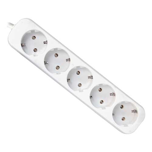 Удлинитель Defender E518, 5 розеток, 1,8 м, White в Miele