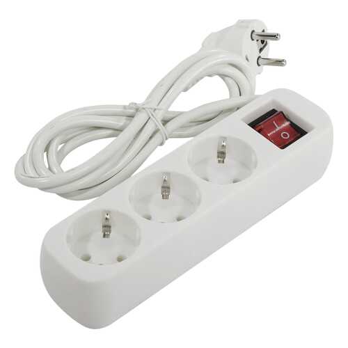 Удлинитель Defender S318, 3 розетки, 1,8 м, White в Miele