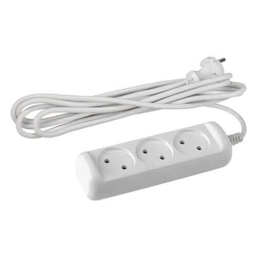 Удлинитель ЭРА U-3-10M, 3 розетки, 10 м, White в Miele