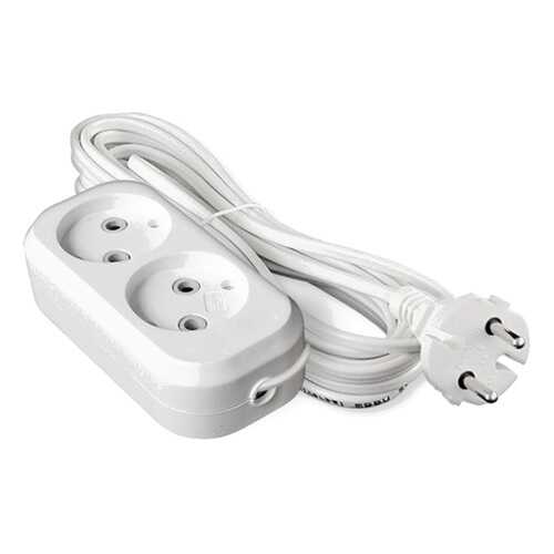 Удлинитель Jett РС-2, 2 розетки, 7 м, White в Miele