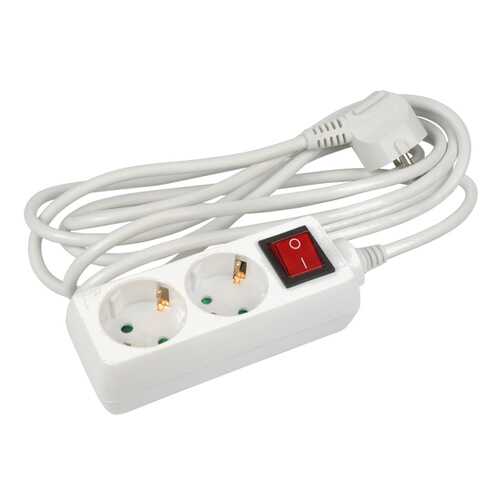 Удлинитель Uniel S-GCD2-3B, 2 розетки, 3 м, White в Miele