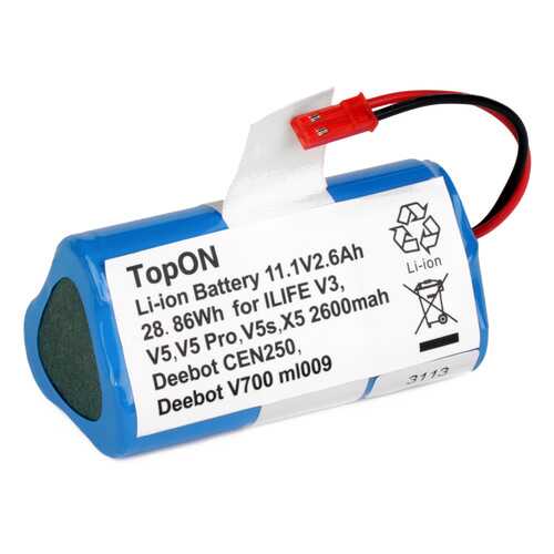 Аккумулятор TopON для робота-пылесоса Chuwi iLife V3, V5, V5 PRO, V5 в Miele