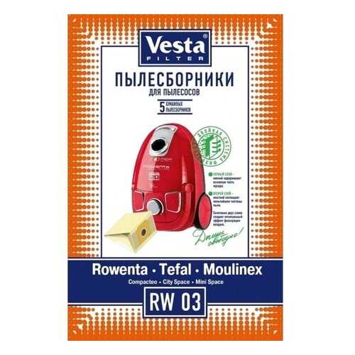 Пылесборник для пылесоса Vesta Filter RW 03 комплект, 5 шт + фильтр в Miele