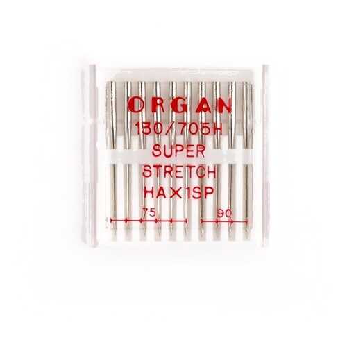 Иглы Organ супер стрейч №75-90 для БШМ упак,10 игл в Miele