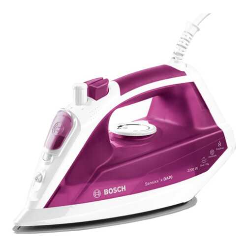 Утюг Bosch Sensixx'x DA10 TDA1022010 White/Purple в Miele