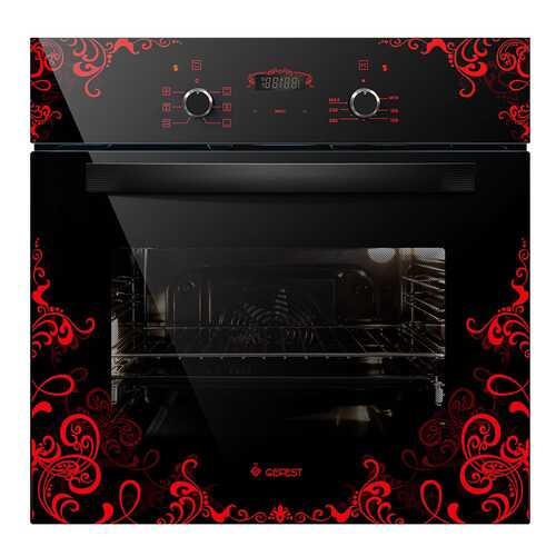 Встраиваемый электрический духовой шкаф GEFEST ДА 622-02 К16 Black/Red в Miele
