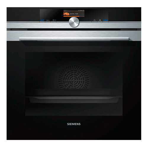 Встраиваемый электрический духовой шкаф Siemens HB676G5S6 Black в Miele