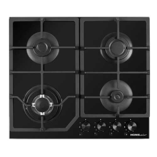 Встраиваемая газовая панель HOMSair HGG643TGCBK Black в Miele