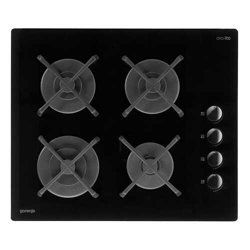 Встраиваемая варочная панель газовая Gorenje GHS64-ORA-S Black в Miele