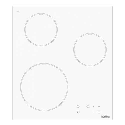 Встраиваемая варочная панель индукционная Korting HI 42031 BW White в Miele